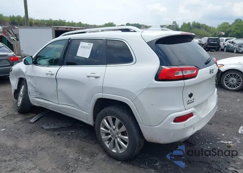 2016 Jeep Cherokee Overland z USA, uszkodzony, nr VIN 1C4PJMJS0GW343918